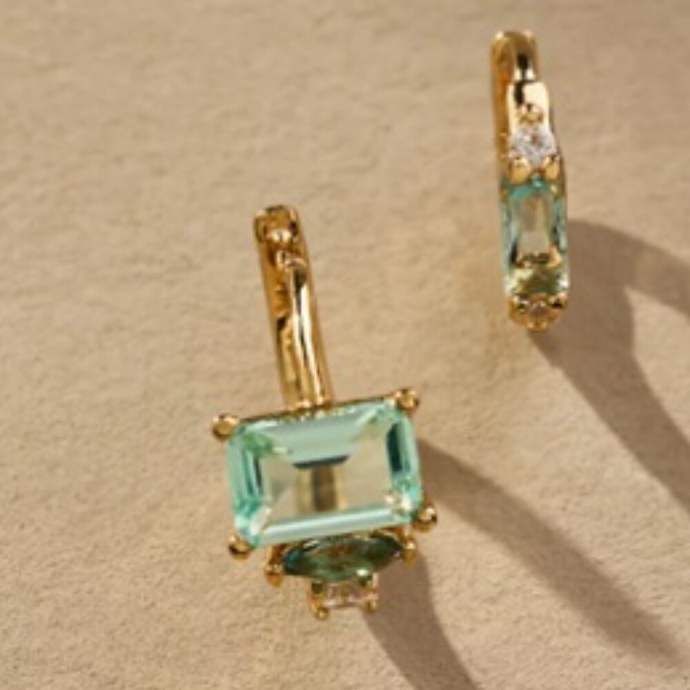 Anthropologie Two Pair Huggie Earrings NWT